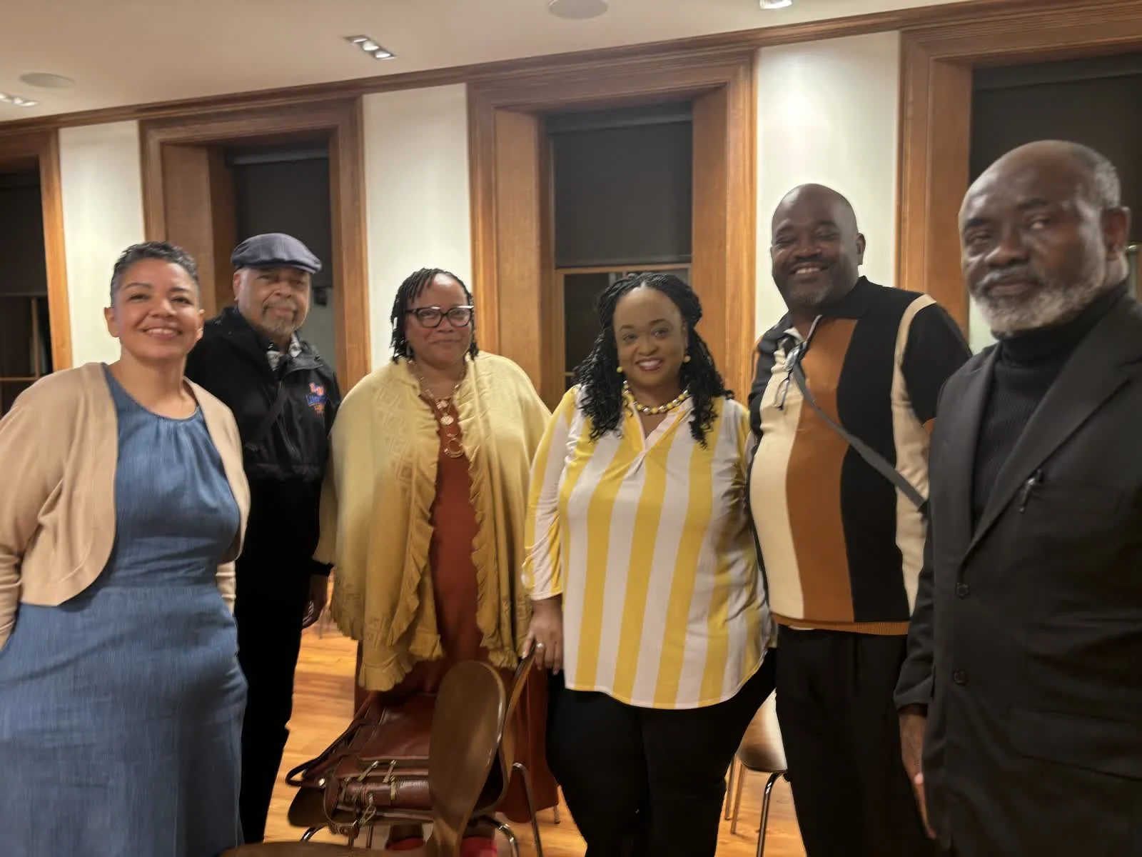 Dr. Lagoke with participants; from left to right: Dr. Deas, Dr. Poe, Mrs. Poe, Mrs. Natacha Faison and Reverend Faison.