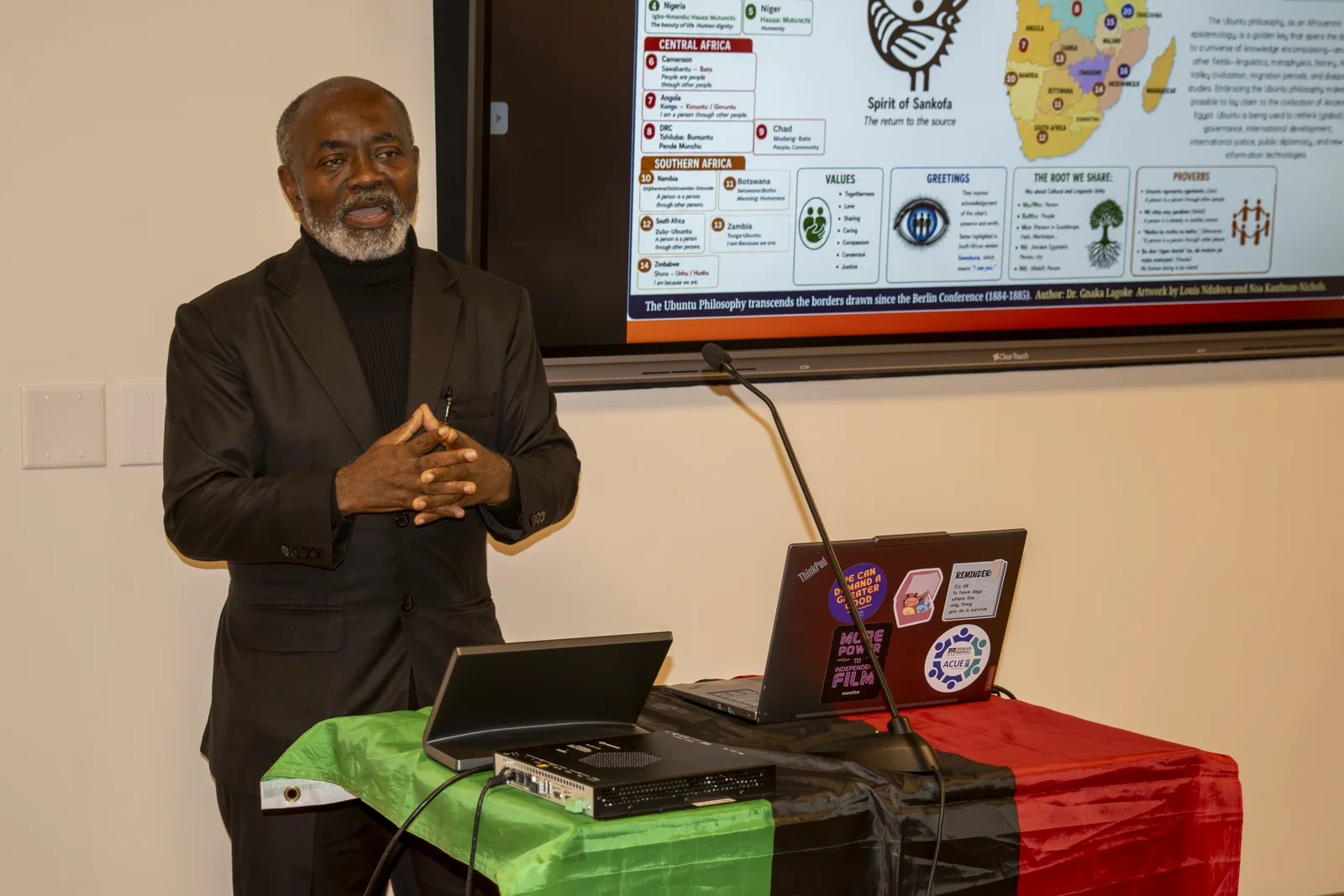 Dr. Lagoke presents Ubuntu Across Africa