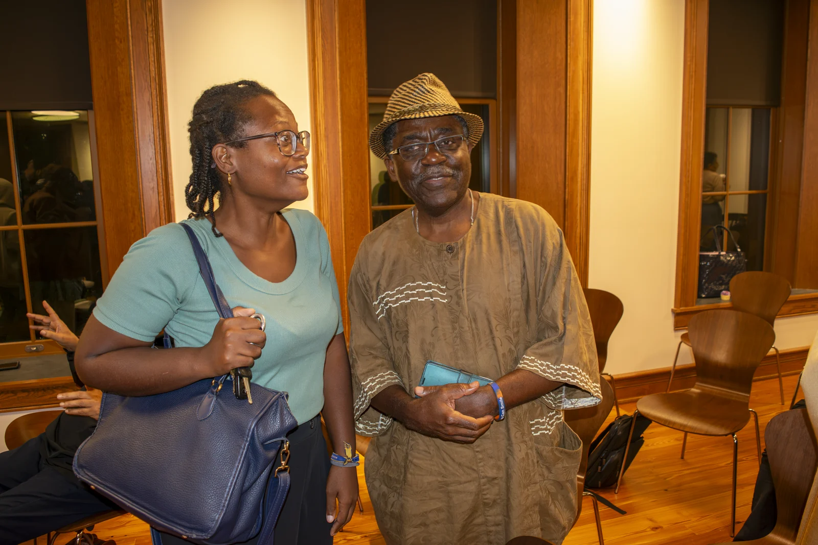 Dr. Lennie Amores, Director of the Center for Excellence in Teaching and Learning at Lincoln University, with Dr. Michael Ayewoh, Chief Research and Sponsored Programs Officer.