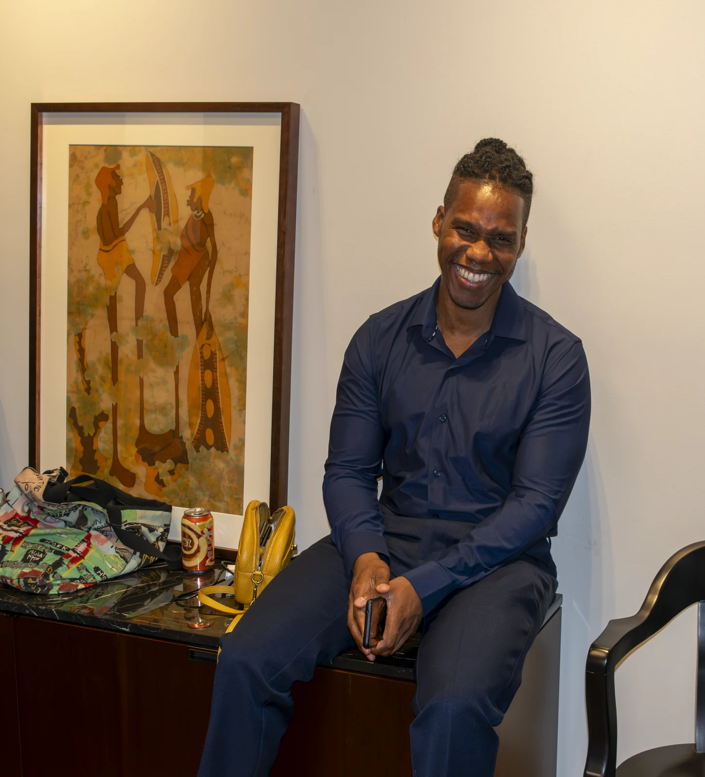 Dr. Kimani Bishop, music professor.