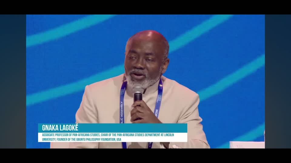 Dr. Gnaka Lagoke at the Assembly